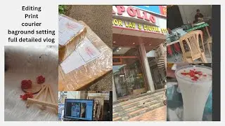 editing, printing, photo baground setting, courier, / detailed video/ use full for beginners /😍