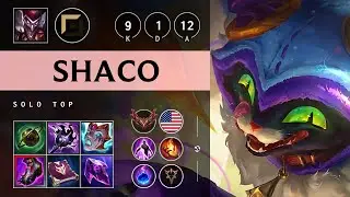 Shaco Top vs Olaf - NA Grandmaster Patch 25.13