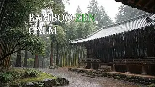 Bamboo Zen Calm | Healing Temple Rain for Instant Stress Relief (1 Hour)