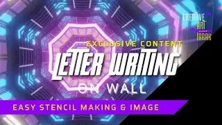 lettering wall mural _ My process walkthrough.🎨wall writing tutorial.✍️