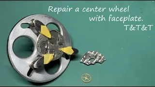 Use face plate. Second wheel repair.  2番車軸ガタ