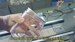 Automatic plastic can seaming machine, Snack food PET can sealer
