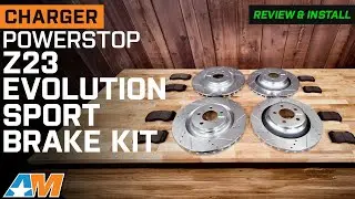 Обзор и установка тормозного диска и колодок Charger PowerStop Z23 Evolution Sport 2006&ndash;2023 гг.