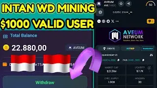 Airdrop Instan WD $1000 Valid User Mining Gratis | Tutorial Full Aevum Mining