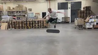 Easy skate session, learning switch bs 180 ollie. 