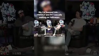 Big Cat bumped into... HIMSELF and PFT casually walking on Halloween #barstoolsports #barstool