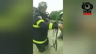 #هكذا تمكنت مصالح الحماية المدنية من انقاذ شخص حاصرته مياه الواد #بغليزان