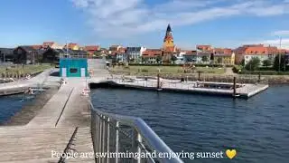 Travel location in Denmark 🇩🇰. Faaborg || best location for swimming, traveling and vloging