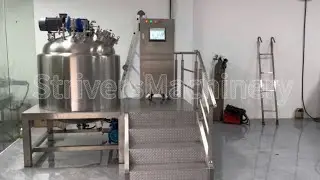  500L vacuum electric heating syrup mixing tank    #StriversMachinery