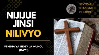 SIKU TATU ZA SEMINA YA NENO LA MUNGU KATIKA KANISA LA JEHOVAH SHAMMAH KIMARA MICHUNGWANI.. ( DAY 1 )