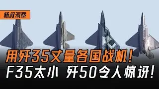 【杨叔洞察】用歼35丈量各国战机，F35太小F22太旧，歼50令人惊讶！