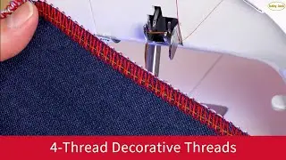 Использование 4-ниточных декоративных ниток на Baby Lock Vibrant