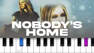 Avril Lavigne - Nobody's Home  (piano tutorial)