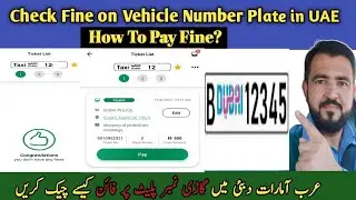 How To Check Fine on Vehicle With Number Plate in UAE Dubai