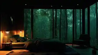 Falling Asleep in Your Dream Room 💤 Gentle Rain on Window & Healing Piano