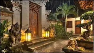 Rain Sound For sleeping - Cozy Rain in Bali, Insomnia | No Talking