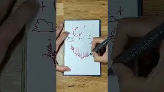 #mountainlovers#mountain#moon#moonlight#monta&ntilde;a l#luna#drawing#youtubeshorts#shorts#hiking#marker#it