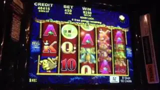 Pokies $4.50 bets 5 dragons