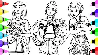 KPop Demon Hunters New Coloring Pages / How to Color Girls Rumi, Mira and Zoey / NCS MUSIC
