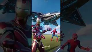Spiderman vs Alien 👽🔥 | Ironman Spaceship Mission for Sonic #shorts #alien