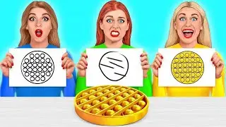 Quién Lo Dibuja Mejor Toma El Desafío Del Premio | Batalla de Comida por TeenDO Challenge