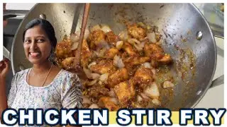 Chicken stir fry recipe/Quick chicken stir fry/Innaiku enna samayal latest