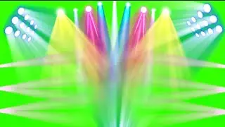 DJ fx disko light Green screen HD video || Concert Stage Lights Green screen Animated Background #li