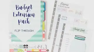 BUDGET PLANNER Extension Pack Flip Through || The Happy Planner