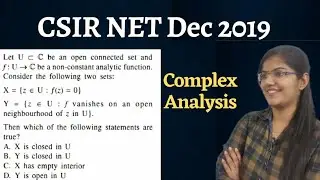 CSIR NET 2019 || Complex Analysis || Previous yrs Questions || Mathopedia