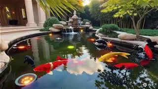 Serene Koi Pond Design with Harmony
