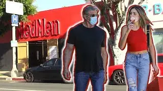 Sylvester Stallone And Daughter Sistine Shop For Goodies At MedMen Cannabis Dispensary