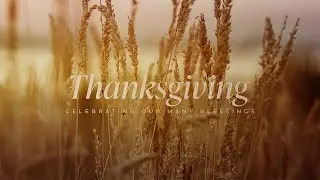 &ldquo;THE TRANSFORMATION OF THANKS / GIVING&rdquo;- Pastor Paul Evans