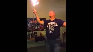 First attempt at fire eating and body burning