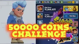 Subway Surfers Live 50000 coins challenge 🔥 Non stop gameplay