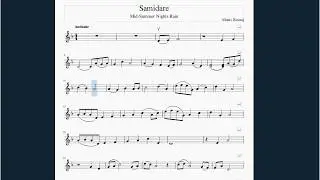 Naruto - Samidare Early Summer Rain (Sheet Violin)