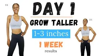 Grow Taller 1-3 inches Faster in 7 days I Height Boosting Exercises (Day 1)