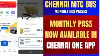 Chennai One App | MTC Monthly Bus Passes Now available In Chennai One App | MTC Buses in Chennai