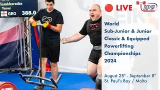 Men Jr 120 kg classic - World Sub-Junior & Junior Powerlifting Championships 2024