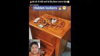 🔥Hidden Locker Design Idea | DIY Smart Safe Box #diy #shorts #woodworking