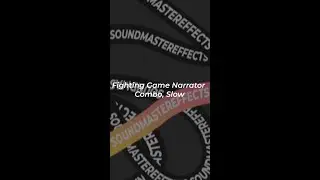 Fighting Game Narrator - Combo, Slow Sound Effect