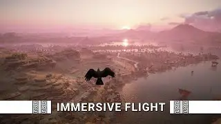 Ancient Egypt From Above: Full World Flight Tour | AC Origins Relaxing Journey (No Commentary 3h25m)