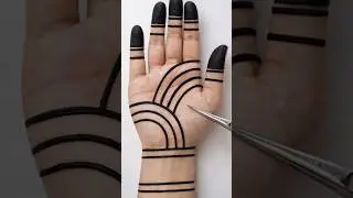 Very Easy & Simple Front Hand Mehndi Design//Beautiful Stylish MehndiDesign#mehndi#shortsfeed#short