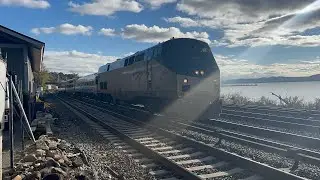 Catching the rare Amtrak observation/inspection coach special just north of Ossining