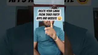 delete your gmail from third party apps and website #gmailaccount#youtubeshortfeed#rjsolutions