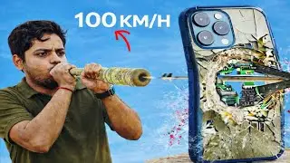 World&rsquo;s Fastest Blow Gun 🔥 | iPhone Speed Test 100 KM/H