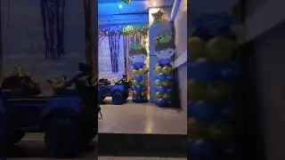 puchka's first b'day party decoration ❤️🎉#prince theme #shorts