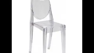 Ghost Side Chair In Transparent Crystal no hands