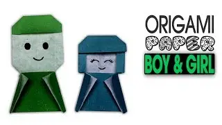 Origami Boy and Girl Easy Craft At Home | Popular Craft | Paper Doll Easy Boy And girl