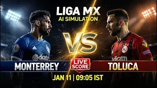 🔴 Monterrey vs Toluca | AI Simulation | Live Score | F&uacute;tbolStream360