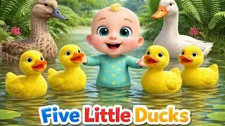 Five Little Ducks Went Out One Day 🦆 Interactive Counting Rhyme | Baby Beeps Kids Songs 🎶